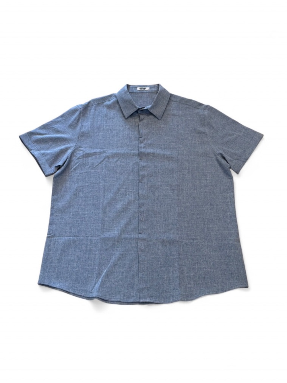 Coofandy - Men's Short-Sleeve Button-Down Shirt in Heather Grey